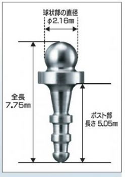 クーゲルホックアタッチメント　メタルメール